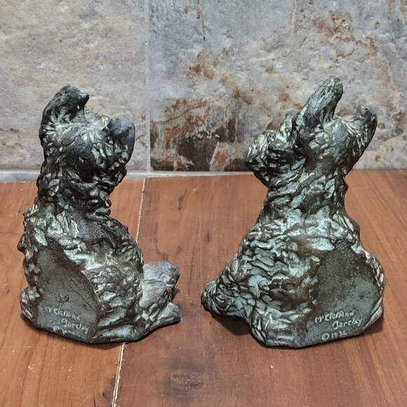 McClelland Barclay 1932 Pair of Bronze Bookends Scottish Terriers - Picture 15 of 15